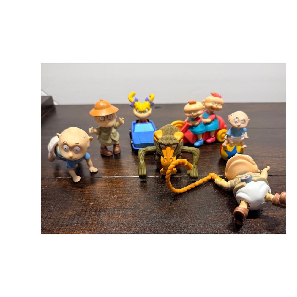 Lot Vintage 90's Rugrats The Movie Burger King Kids Club Toy Figure‎